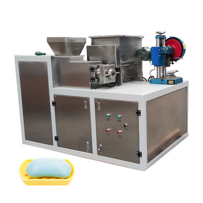 Máquina de fabricación de jabón de barras a pequeña escala con tres molinos de rodillos de 150 mm