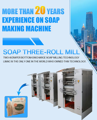 Producción de alta capacidad Triple Roll Mill de jabón haciendo 3 Tres rollos